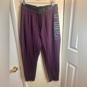 PINK Victoria's Secret Burgundy Joggers